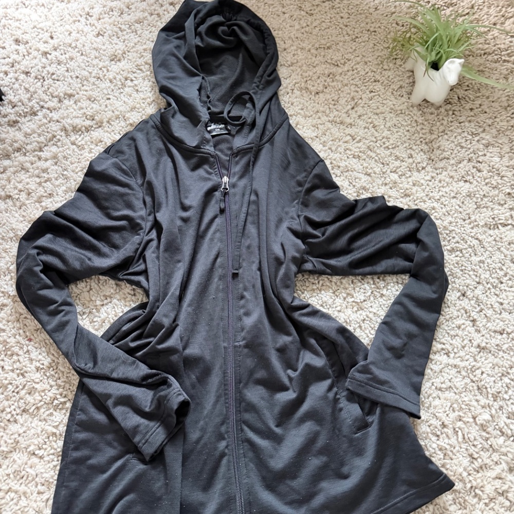 Stylish charcoal 32 Degrees Women's Charcoal athletic sporty cool running Hooded - Picture 2 of 6